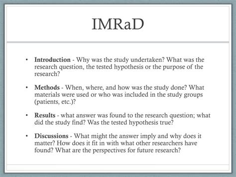 imrad method example